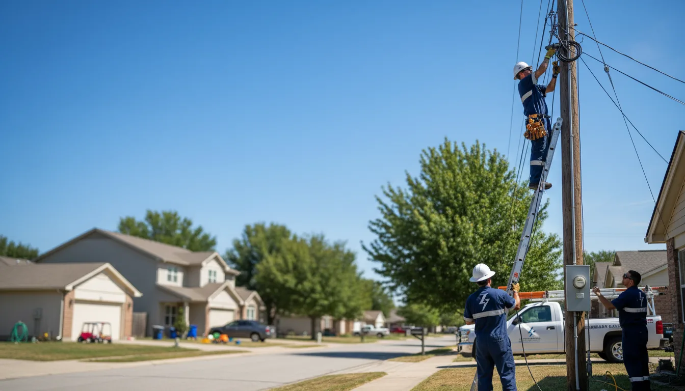 Residential electrician providing installation services in Mott, ND